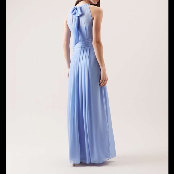NWT HOBBS of London ALEXIS MAXI $335 DRESS, CORNFLOWER - Picture 2 of 14